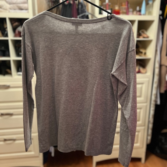 Talbots, Petite Size P, Gray sweater with Penguin - Picture 3 of 4